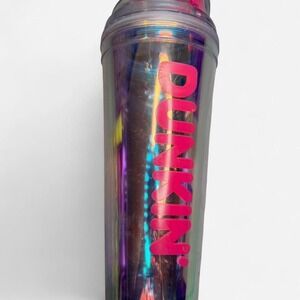 Dunkin Donuts Iridescent Pink 24oz Cup - straw NOT included
